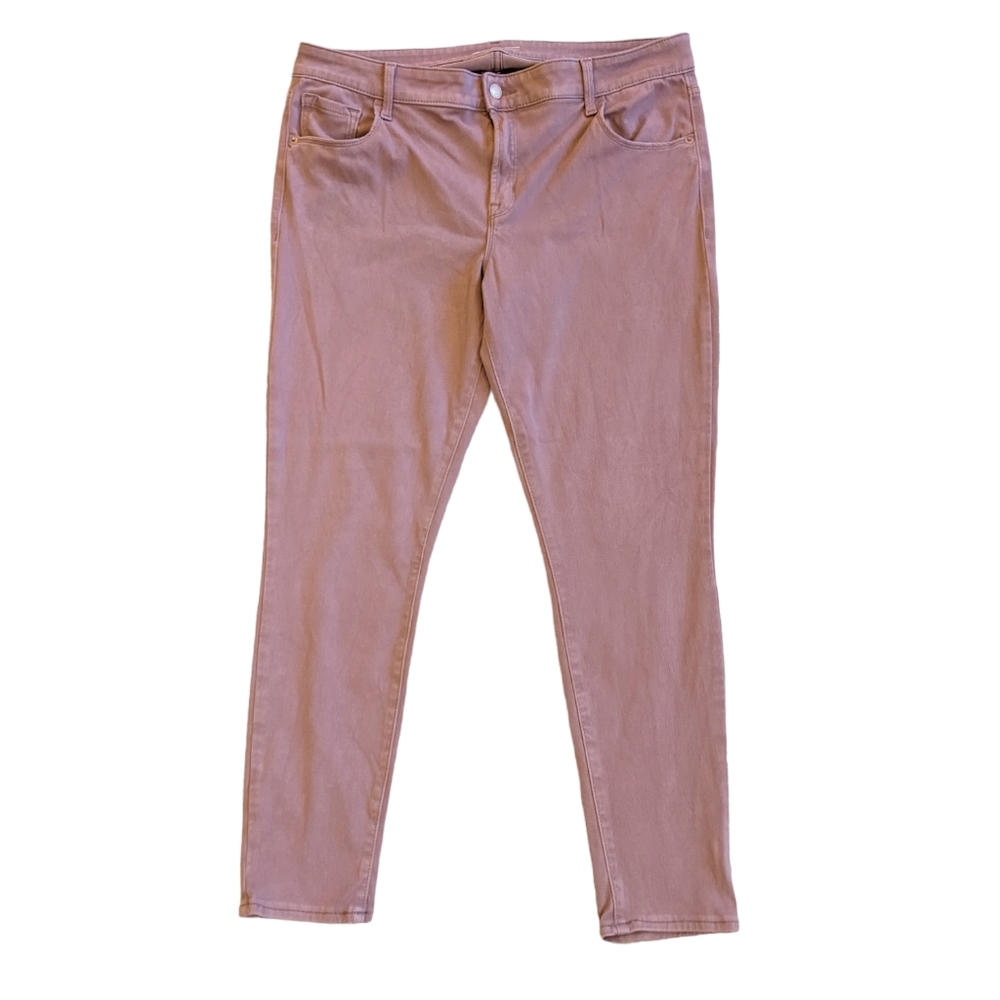 ➕plus size➕ Old Navy Rockstar Super Skinny lavender/mauve pink pastel jeans